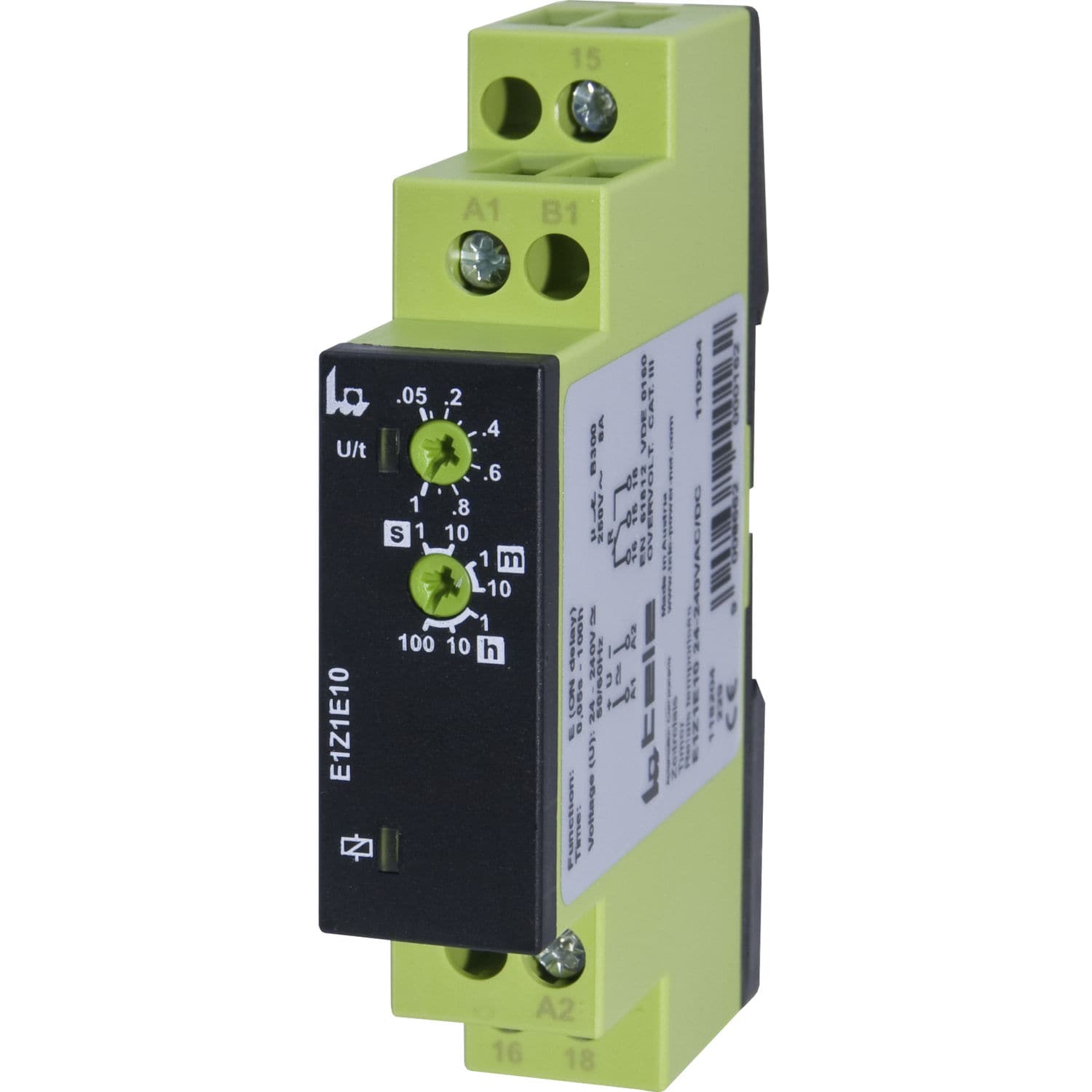 Elektronisches Zeitrelais E1Z1E10 24 240V AC DC TELE Haase