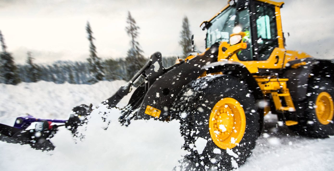 Schneepflug für Lader Volvo Construction Equipment V förmig