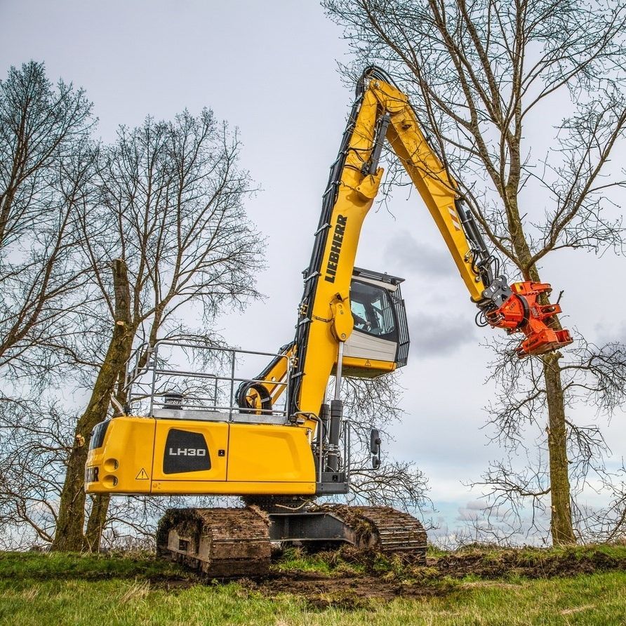 Mobiler Umschlagbagger Lh C Series Liebherr Mischtechnik