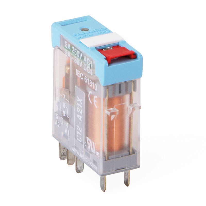 Leistungs Kontrollrelais C12 A21 Releco AC DC für DIN Schiene