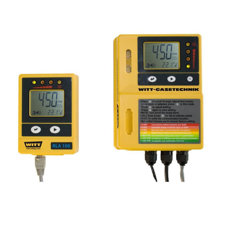 CO2 Überwachungssystem RLA 100 WITT Gasetechnik wandmontiert