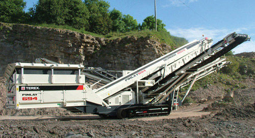 Siebmaschine F R Steinbr Che Terex Mobile Processing Equipment