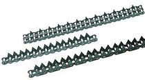 Metallkette / Rollen Zackenlaschen / Befestigung