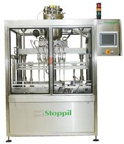 automatische L&auml;ngsl&auml;ufer-Abf&uuml;llanlage f&uuml;r Fl&uuml;ssigkeiten 50mL - 5L STOPPIL