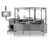Flaschen-F&uuml;ll-/-Verschlie&szlig;maschine f&uuml;r Fl&uuml;ssigkeiten (pharmazeutische Produkte)  Rota Verpackungstechnik
