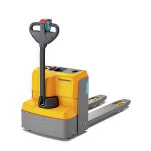 elektrischer Hubstapler / Geh / für Materialumschlag / schmal