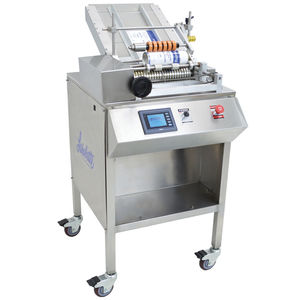 halbautomatische Etikettiermaschine / für selbstklebende Etiketten / Hotmelt / Wrap-Around