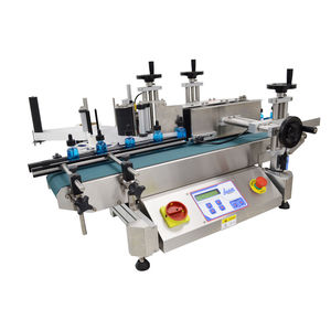 halbautomatische Etikettiermaschine / für selbstklebende Etiketten / Inline / für Seitenauftrag