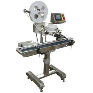 automatische Etikettiermaschine / für selbstklebende Etiketten / Inline / für Verpackungsoberseite