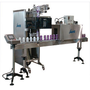 Shrink-Sleeve-Etikettiermaschine / automatisch / für Verpackungsoberseite / hohe Drehzahl