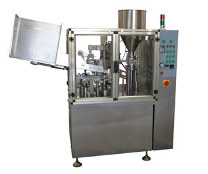 automatische Füll und Verschließmaschine / Dreh / für Rohrenden