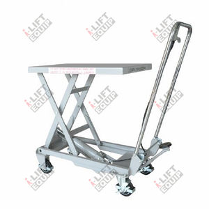 Scherenhubtisch / hydraulisch / manuell / mobil