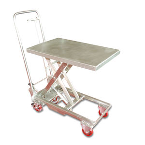 Scherenhubtisch / pedalbetrieben / mobil