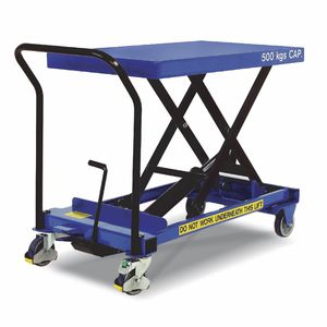 Scherenhubtisch / hydraulisch / mobil