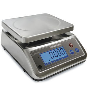 Benchtop-Waage / mit LCD-Display / Edelstahl / Edelstahlplatte