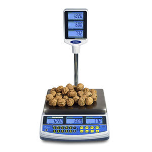 Benchtop-Waage / mit LCD-Display / Edelstahl / für Nahrungsmittel