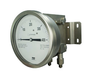 Manometer mit Zifferblatt-Anzeige / Differenzdruck / Prozess / für die Lebensmittelindustrie