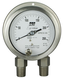 Manometer mit Zifferblatt-Anzeige / Differenzdruck / Prozess / für Gas