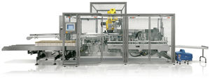 vertikaler Kartonpacker / automatisch / für Flaschen