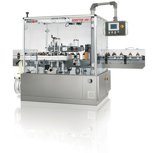 automatische Etikettiermaschine / für selbstklebende Etiketten / linear / für Seitenauftrag