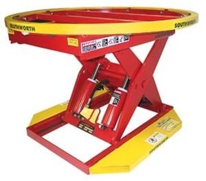 Scherenhubtisch / hydraulisch / manuell / festinstalliert