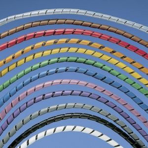 Sicherheitshülle / Spiral / für Kabel / Polyethylen