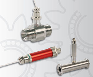 Turbinen-Durchflussmesser / für Wasser / Eintauchfühler / Aluminium