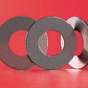 flache Dichtung / rund / Metall / expandiertes Graphit