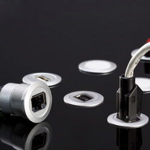 Datensteckverbinder / USB / rund / für Schalttafelmontage