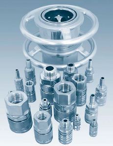 Schnellanschluss / gerade / hydraulisch / Druckluft