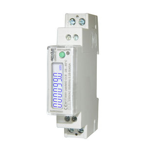 einphasiger Elektrischer Energiezähler / DIN-Schienen / 50 Hz / mit LCD-Display