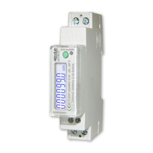 einphasiger Elektrischer Energiezähler / DIN-Schienen / 50 Hz / mit LCD-Display