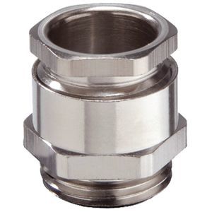 Kabelverschraubung aus vernickeltem Messing / IP54 / sechseckig / Gewinde