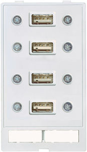 Datensteckverbinder / USB / DIN / rechteckig