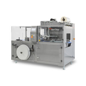 vollautomatische Schrumpffolienverpackungsmaschine / für zylindrische Produkte / für Flaschen / für Schalen