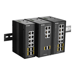 Ethernet-Switch / managed / 10 Ports / Gigabit-Ethernet / DIN-Schienen