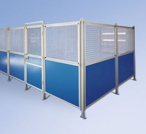 Trennwand für Maschinenschutz / Maschendraht