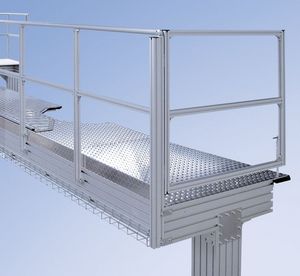 Aluminiumprofil / T / für Plattformen / für Treppen