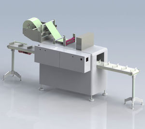Etikettierer für Sleeve / PLC-gesteuert / horizontal / Inline