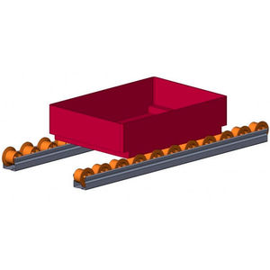 Schiene für Linearführungen / Stahl / Rollen