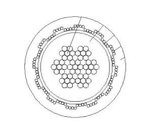 Heizkabel mit Fluoropolymer - Isolierung / Widerstands