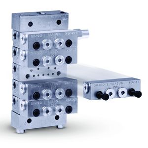 Mehrweg-Verteilerblock / Edelstahl / für Zentralschmieranlage