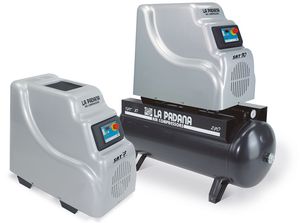 Luftkompressor / stationär / elektrisch / Schrauben