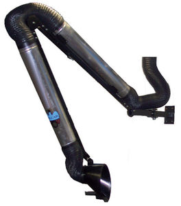 festinstallierte Absaugarm / wandmontiert / Knickarm