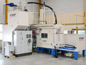 manuelle Strahlanlage / für Flugzeugbau / kompakt