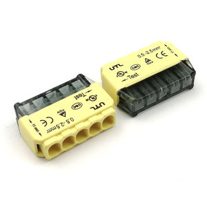 Push-in-Reihenklemme / ohne Schrauben / Federdruck / Schnellanschluss