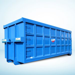 Edelstahl-Müllbehälter / für das Recycling / offen