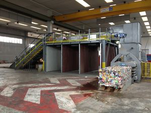 horizontale Ballenpresse / Kanal / Toplader / Karton
