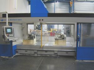 CNC-Fräsmaschine / 5-Achs / vertikal / mit festem Tisch / Brücken
