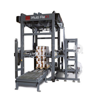 Haubenmaschine mit Stretchfolie / automatisch / Paletten / vertikal